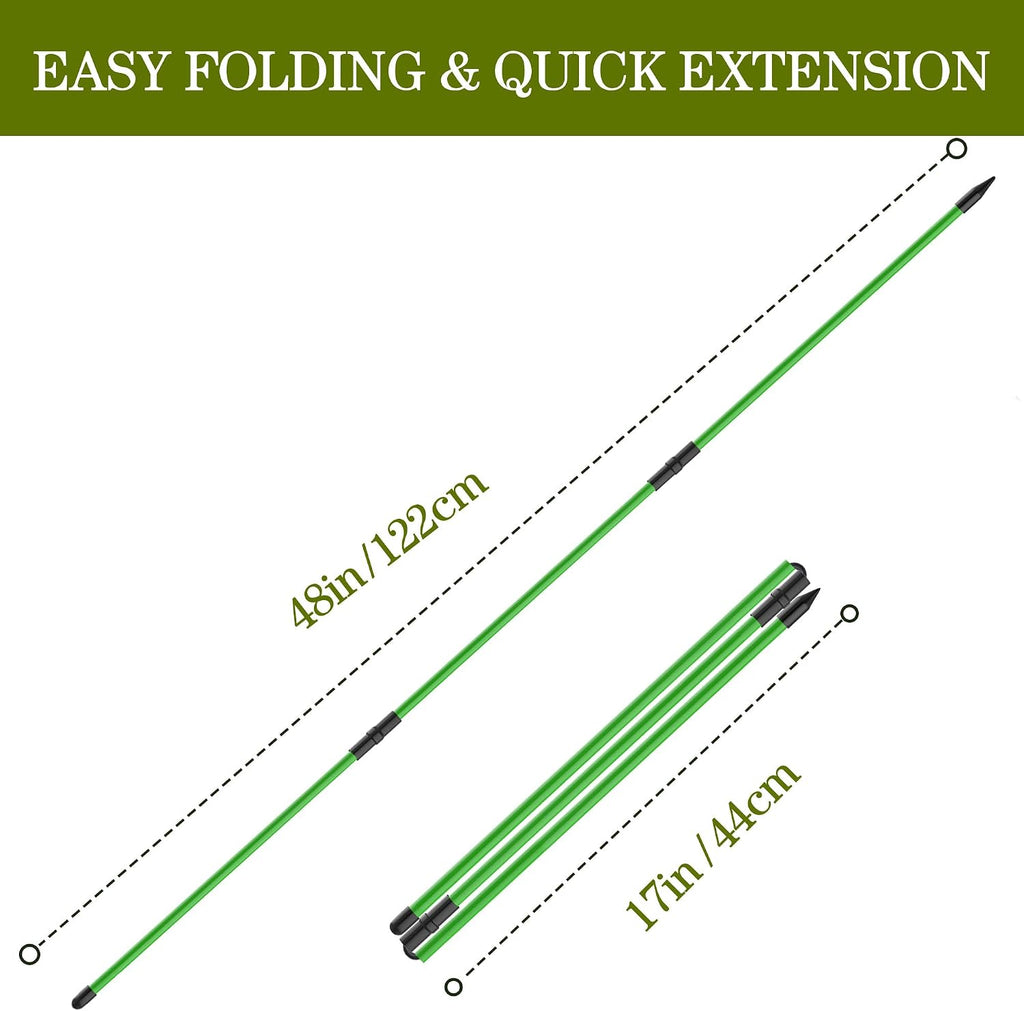 2 Pack 48" Golf Alignment Sticks,For Aiming,Putting,Swing