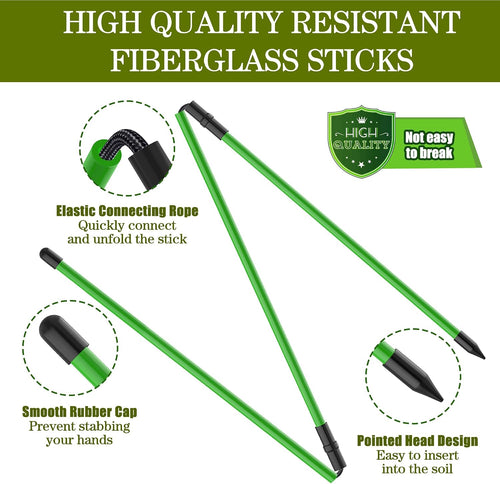 2 Pack 48" Golf Alignment Sticks,For Aiming,Putting,Swing
