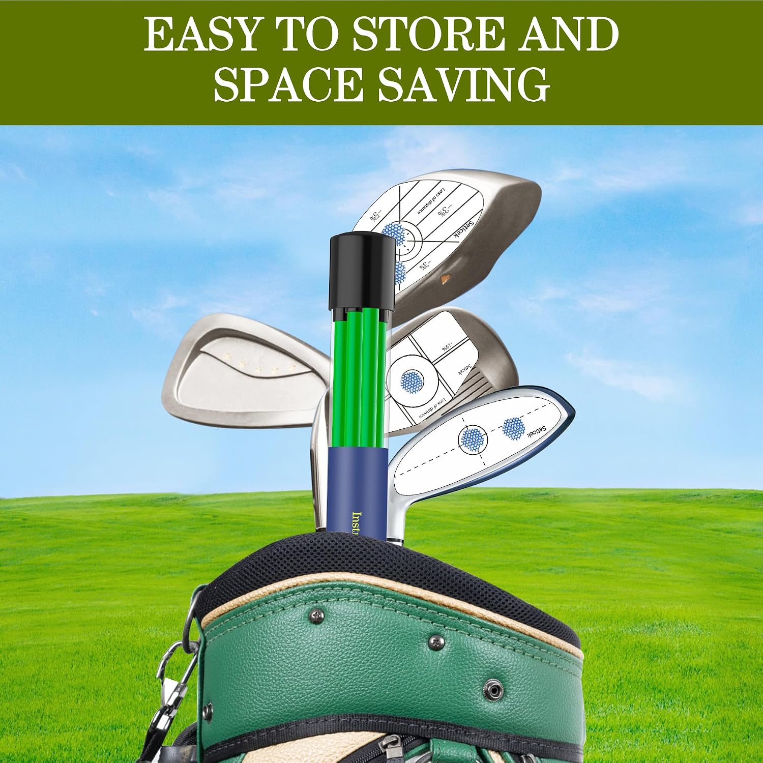 2 Pack 48" Golf Alignment Sticks,For Aiming,Putting,Swing