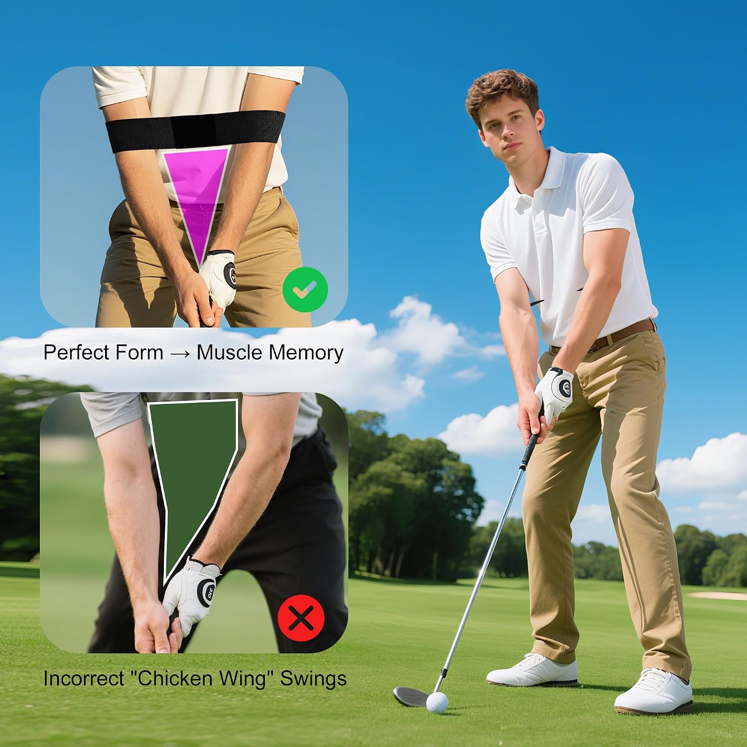 2 Pack Golf Swing Training Aid