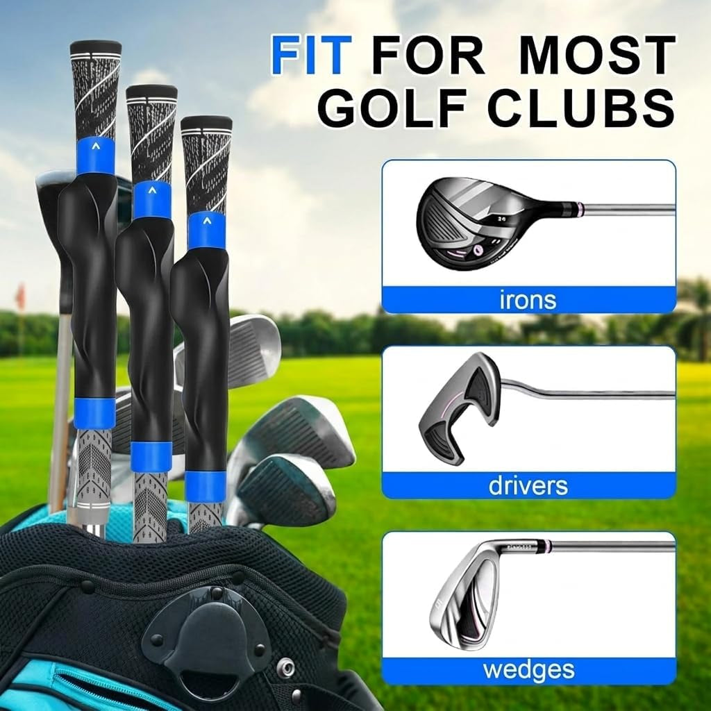 Golf Grip Trainer | Grip Trainer Golf Training Aid for Golf Swing Trainer Series for Correct Posture, Hand Placement & Grip Strength, Fits Beginners to Advanced Golfers (Blue)