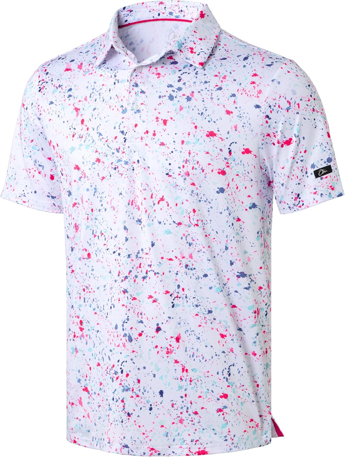 Mens Golf Polo Short Sleeve Dry Fit Performance Moisture Wicking Fabric
